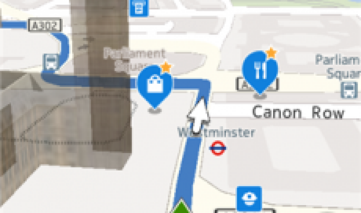 Here Drive+, Here Mappe, Here City Lens e Here Transit per Lumia WP8 si aggiornano