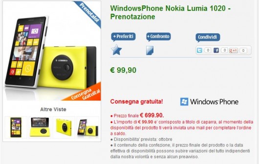Nokia Lumia 1020 su NStore