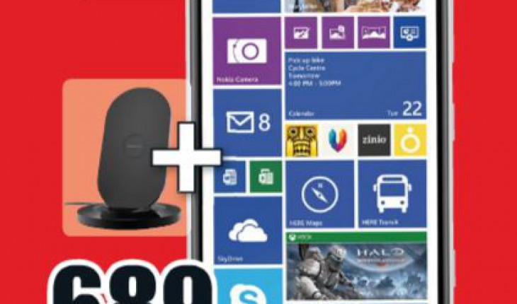 Offerta MediaWorld: Lumia 1520 + caricabatteria wireless DT-910 a 689 Euro e Lumia 820 a 179 Euro