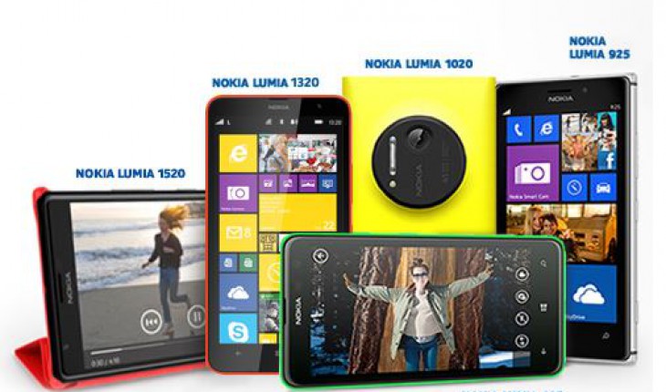 #SwitchToLumia, candidati per provare gratis i nuovi Nokia Lumia 1520, 1320 ma anche i Lumia 1020, 925 e 625