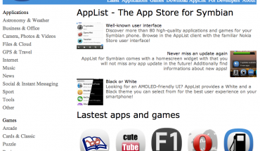 AppList, lo Store alternativo per il download di app per i device Symbian