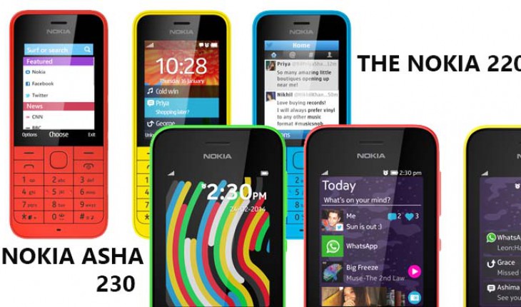 Nokia 220 e Nokia Asha 230