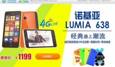 Nokia Lumia 638, variante con 1 GB di RAM del Lumia 630 per il mercato cinese
