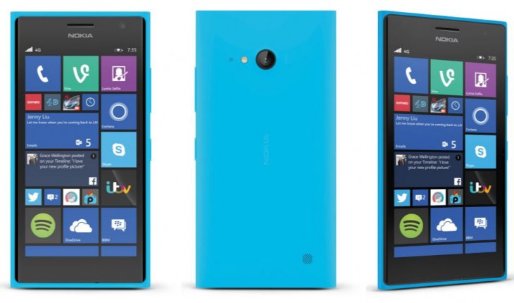 Nokia Lumia 735 ciano