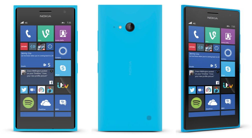 Nokia Lumia 735 ciano
