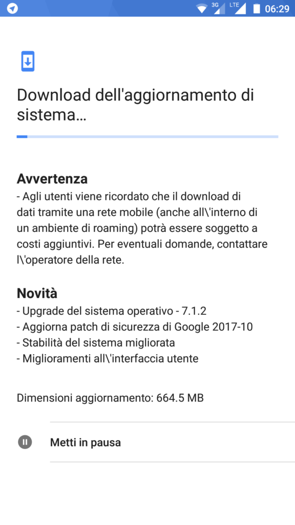 Update Android Nougat 7.1.2