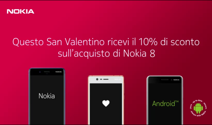 Promo HMD Global di San Valentino: sconto del 10% sull’acquisto di Nokia 2, 3, 6 e 8