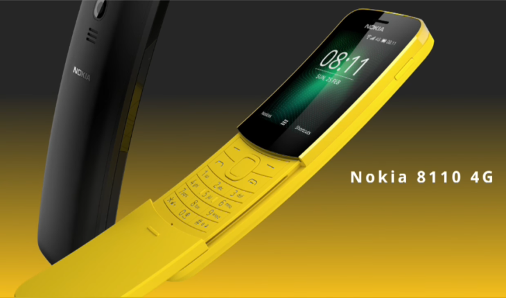 Il Nokia 8110 4G con scocca gialla cala di prezzo su Amazon