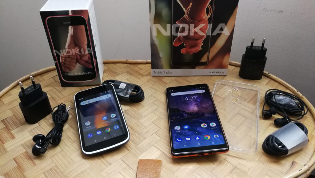 Nokia 1 e Nokia 7 Plus