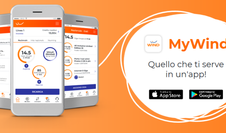 L’app MyWind per Android (e iOS) si rinnova nel look e diventa più facile, chiara e intuitiva!