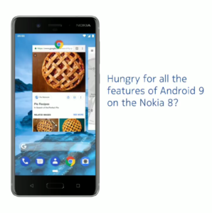 Android 9 Pie su Nokia 8