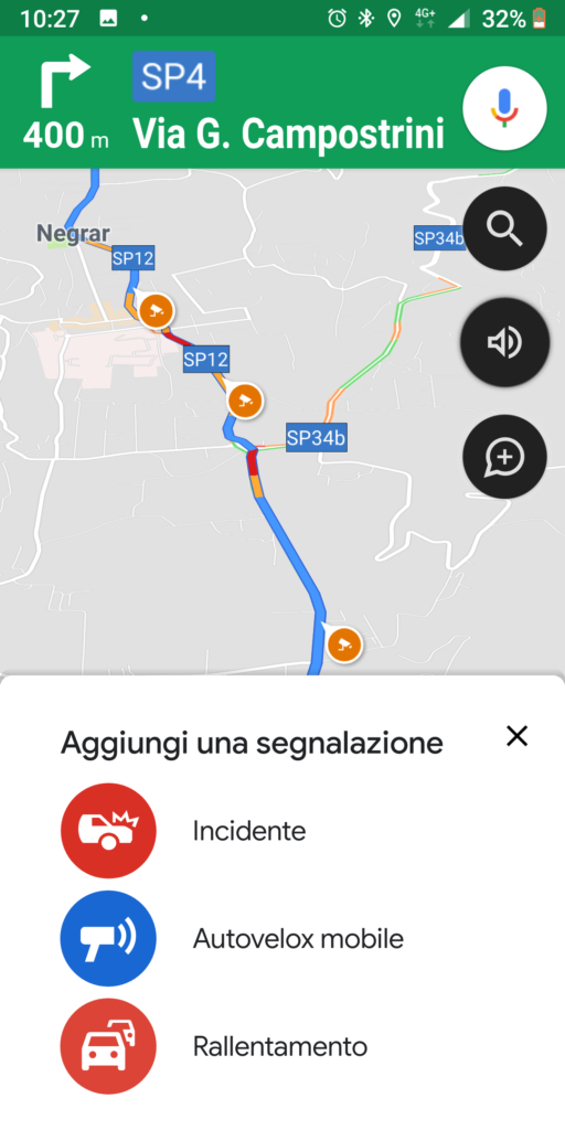 Google Maps - Autovelox